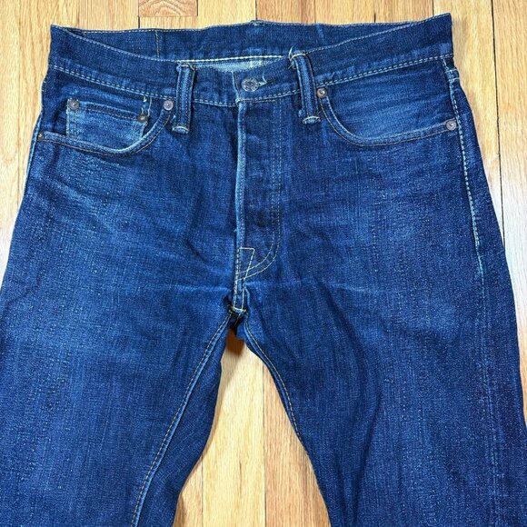 THE STRIKE GOLD Japanese Selvedge Denim Jeans Men’s Size 30 Heavy Denim Cotton - Picture 3 of 16